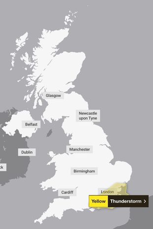 英国气象局发布雷暴警报,部分地区在几小时内将面临一个月来的降雨